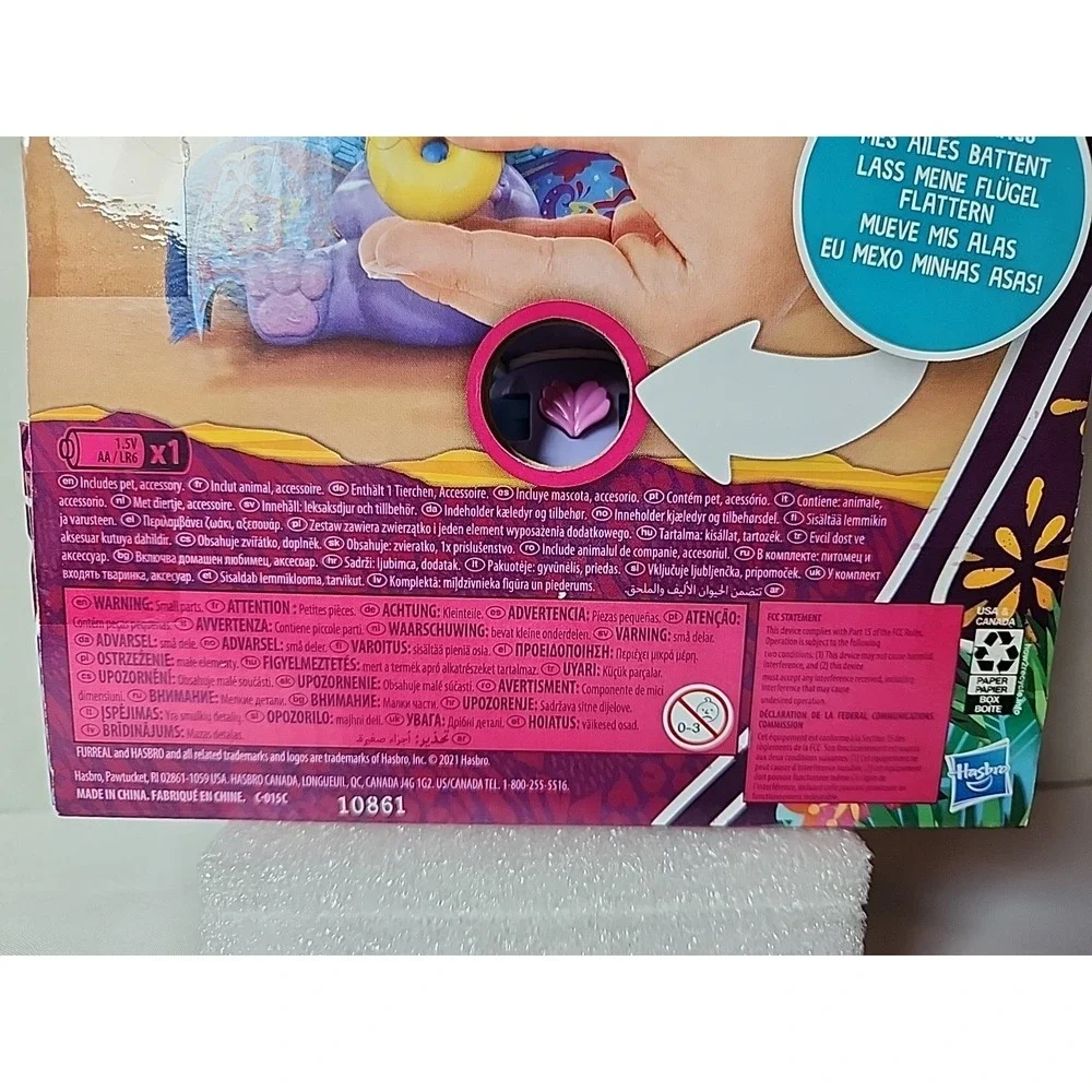 New FurReal FLITTER the KITTEN Interactive Toy Flap Her Wings Lights/Sounds NIB